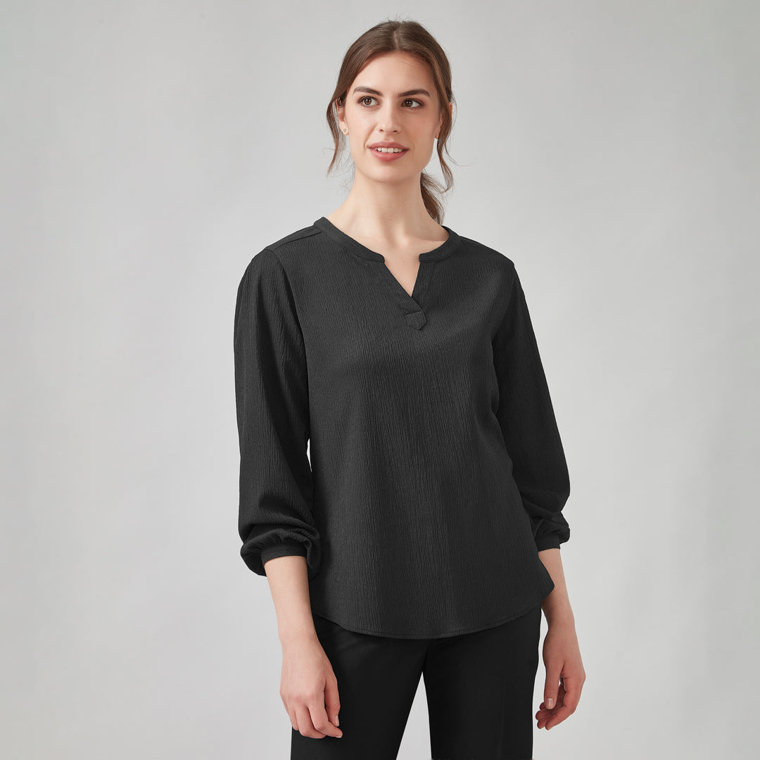 House of Uniforms The Ruche Tunic | Ladies | Long Sleeve Biz Corporates