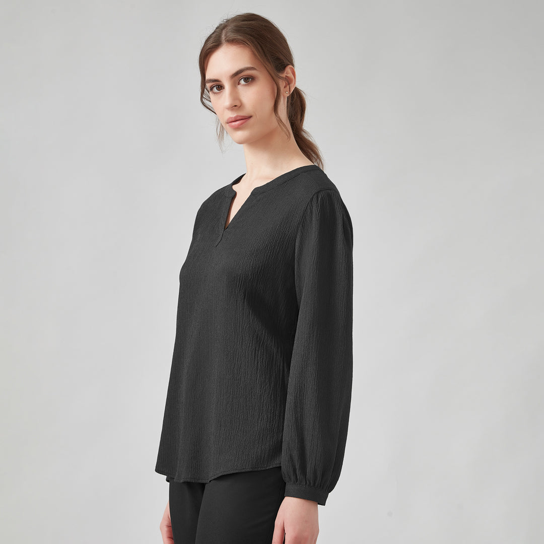 House of Uniforms The Ruche Tunic | Ladies | Long Sleeve Biz Corporates