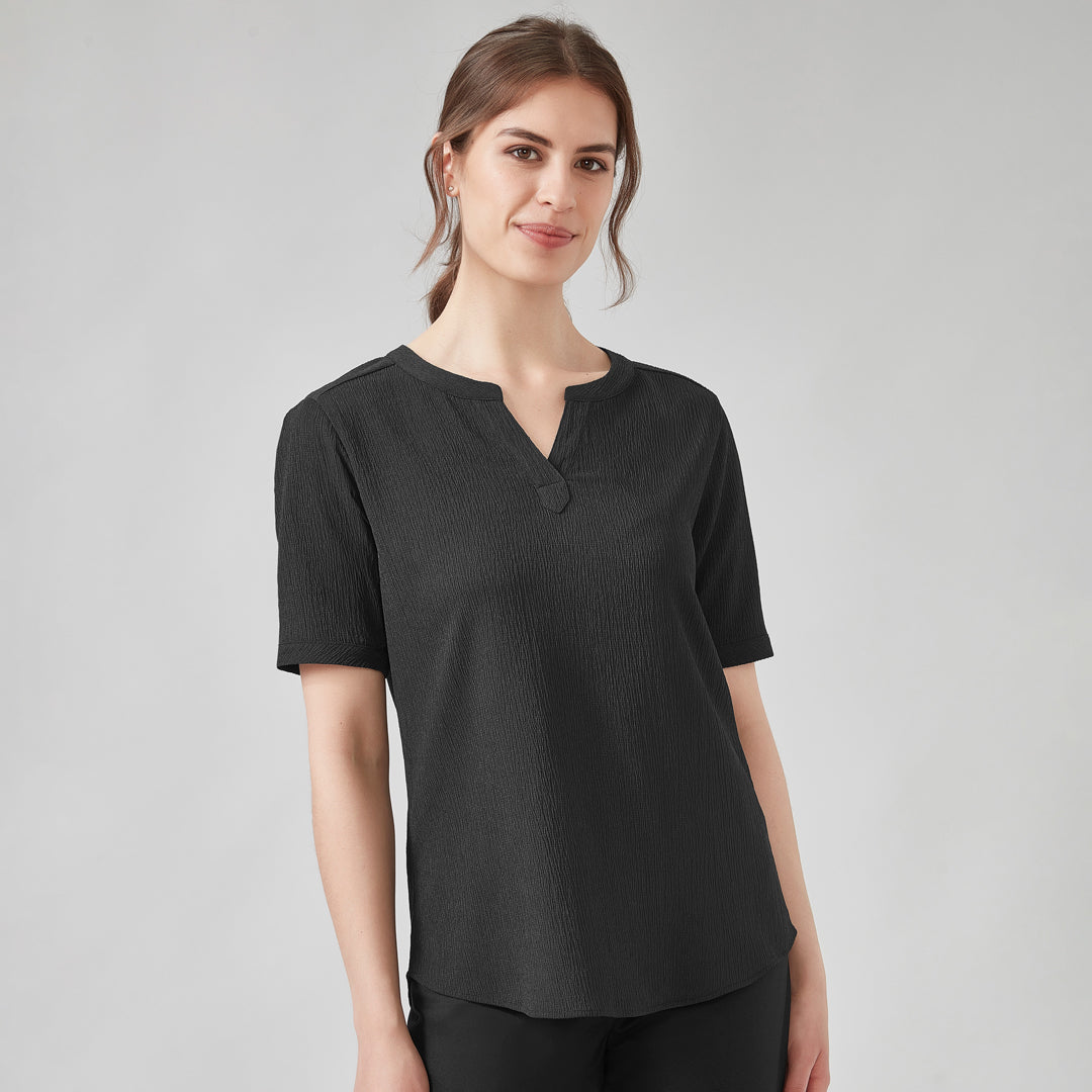 House of Uniforms The Ruche Tunic | Ladies | Short Sleeve Biz Corporates