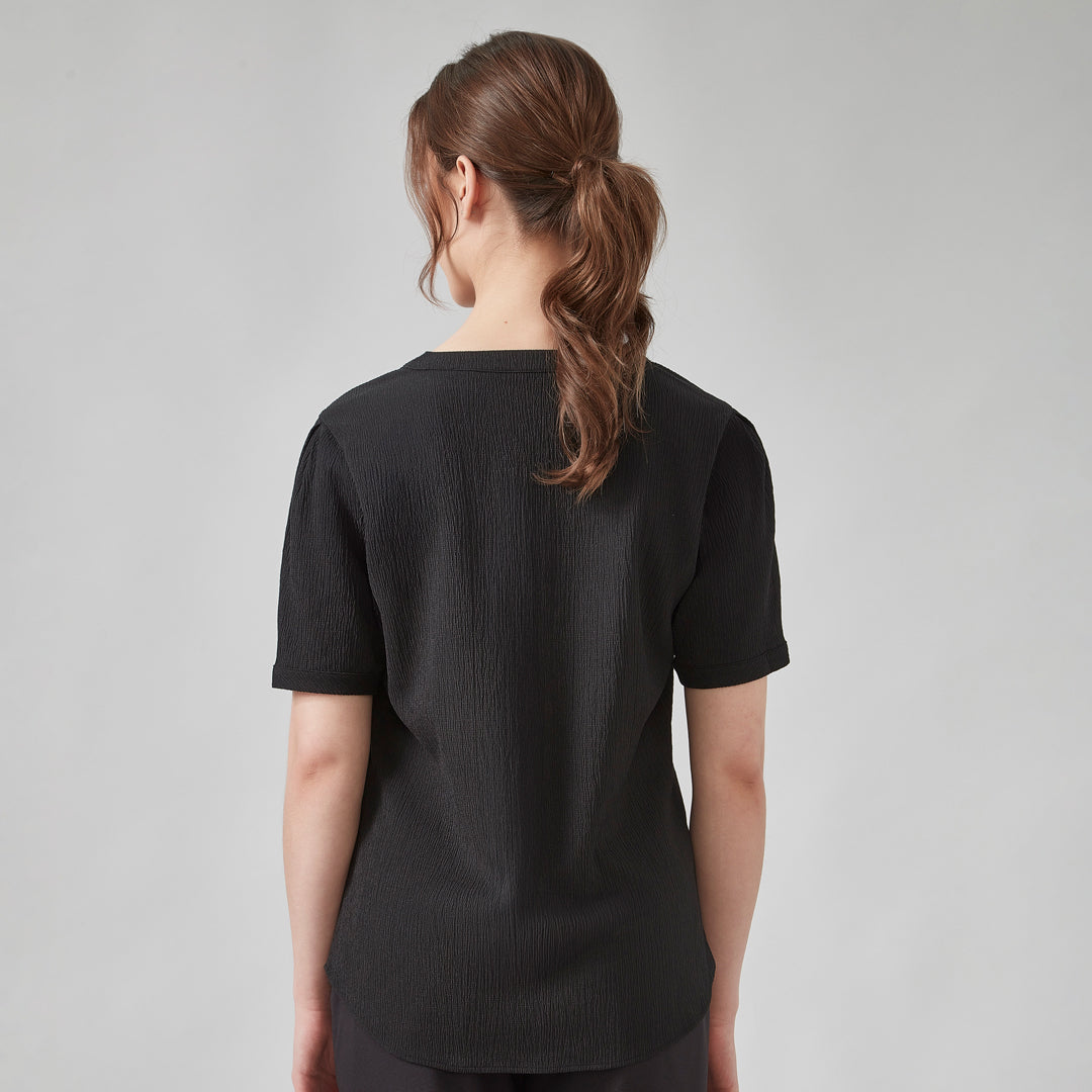 House of Uniforms The Ruche Tunic | Ladies | Short Sleeve Biz Corporates