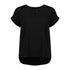 House of Uniforms The Evelyn Keyhole Top | Short Sleeve Biz Corporates Black