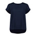 House of Uniforms The Evelyn Keyhole Top | Short Sleeve Biz Corporates Navy