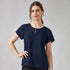 House of Uniforms The Evelyn Keyhole Top | Short Sleeve Biz Corporates