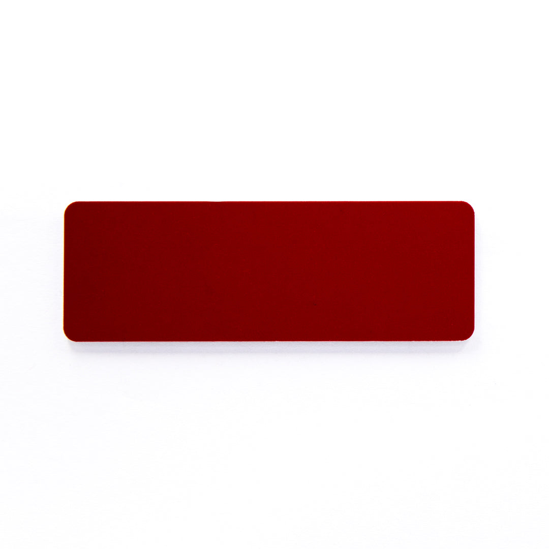 House of Uniforms The Plastic Name Badge | Pin or Magnet Fitting House of Uniforms Red/White