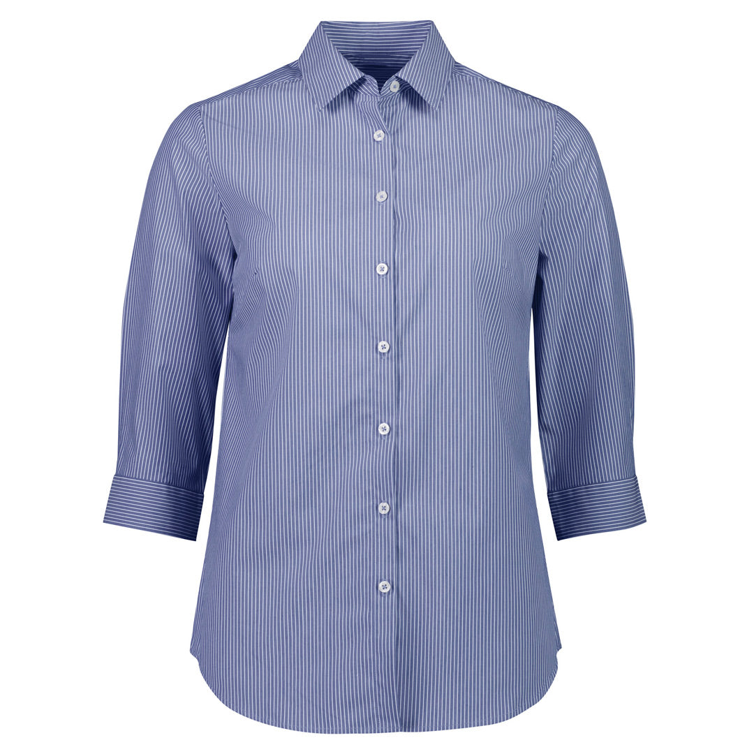 House of Uniforms The Conran Shirt | 3/4 Sleeve | Ladies Biz Collection French Blue
