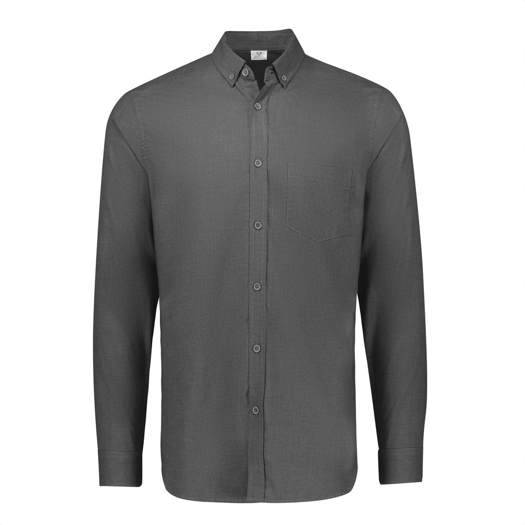 House of Uniforms The Soul Shirt | Mens | Long Sleeve Biz Collection Grey