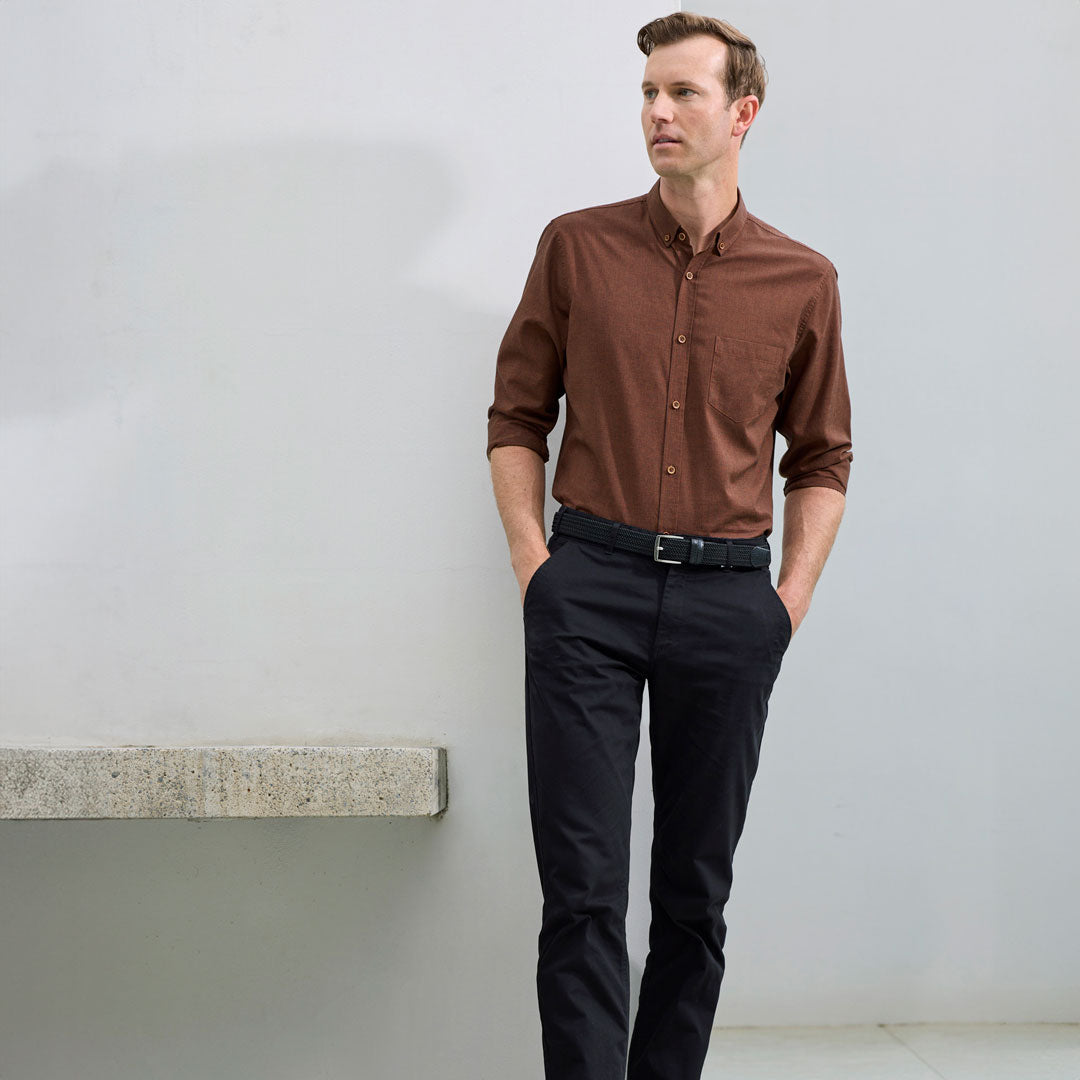 House of Uniforms The Soul Shirt | Mens | Long Sleeve Biz Collection