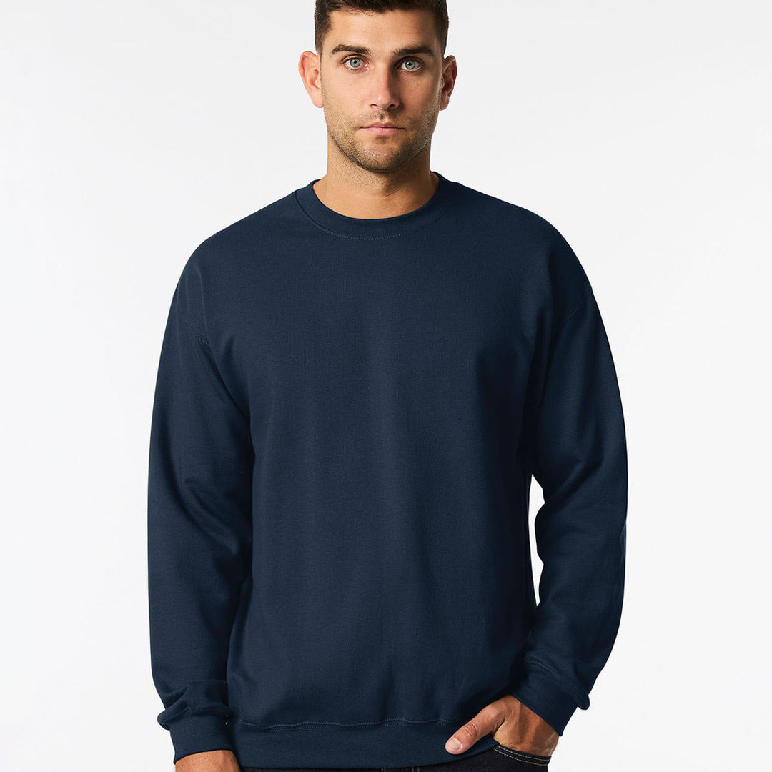 House of Uniforms The Softstyle Crewneck Jumper | Adults Gildan Navy