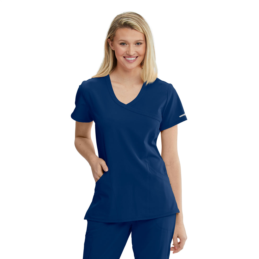 House of Uniforms The Reliance Scrub Top | Ladies | Skechers by Barco Skechers by Barco Navy