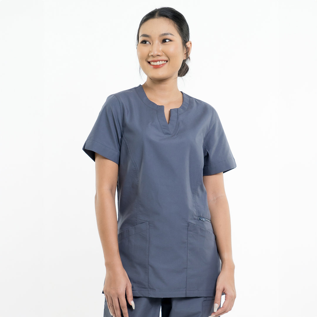 House of Uniforms The Amelia Scrub Top | Ladies Scrubness Sesame