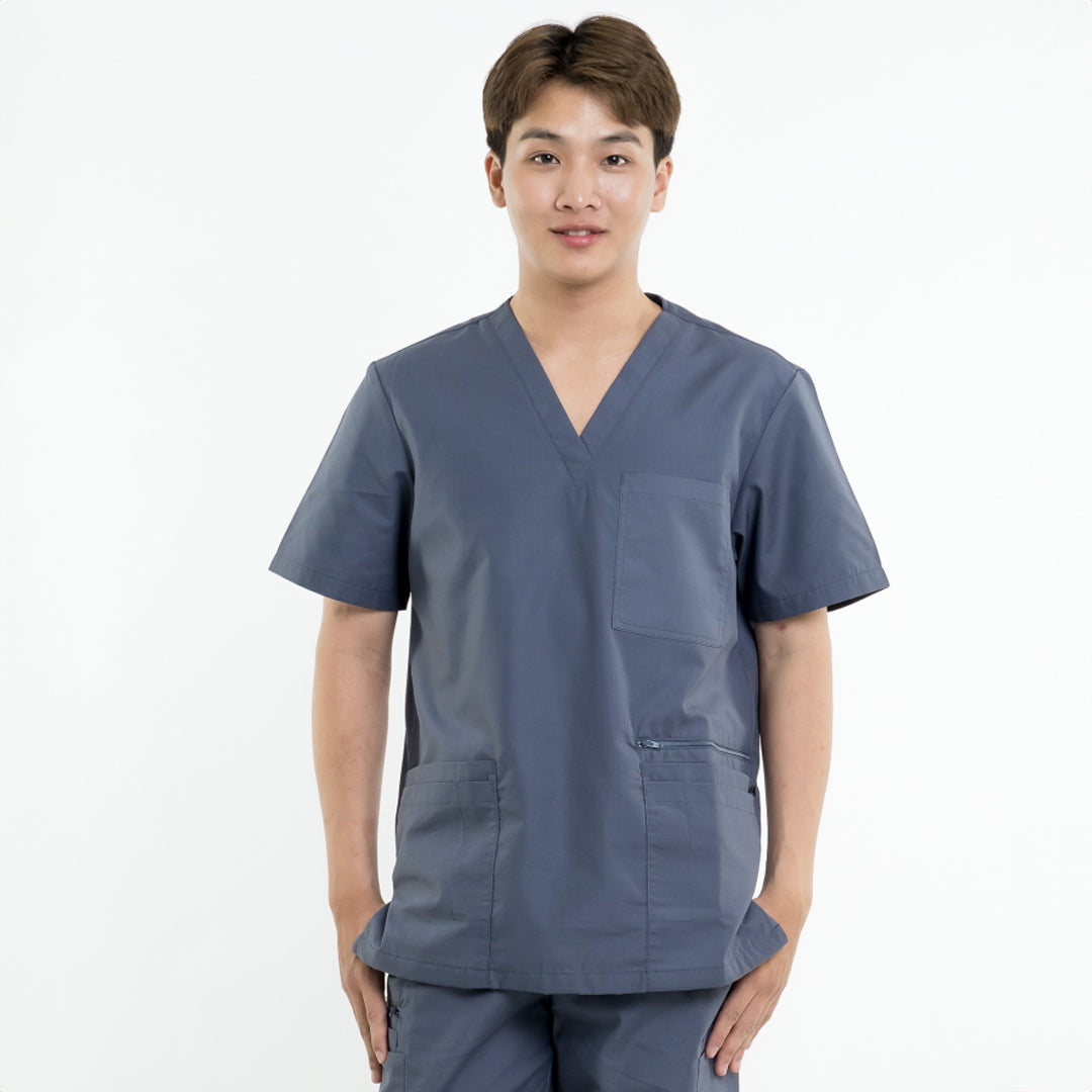 House of Uniforms The Jack Scrub Top | Mens Scrubness Sesame