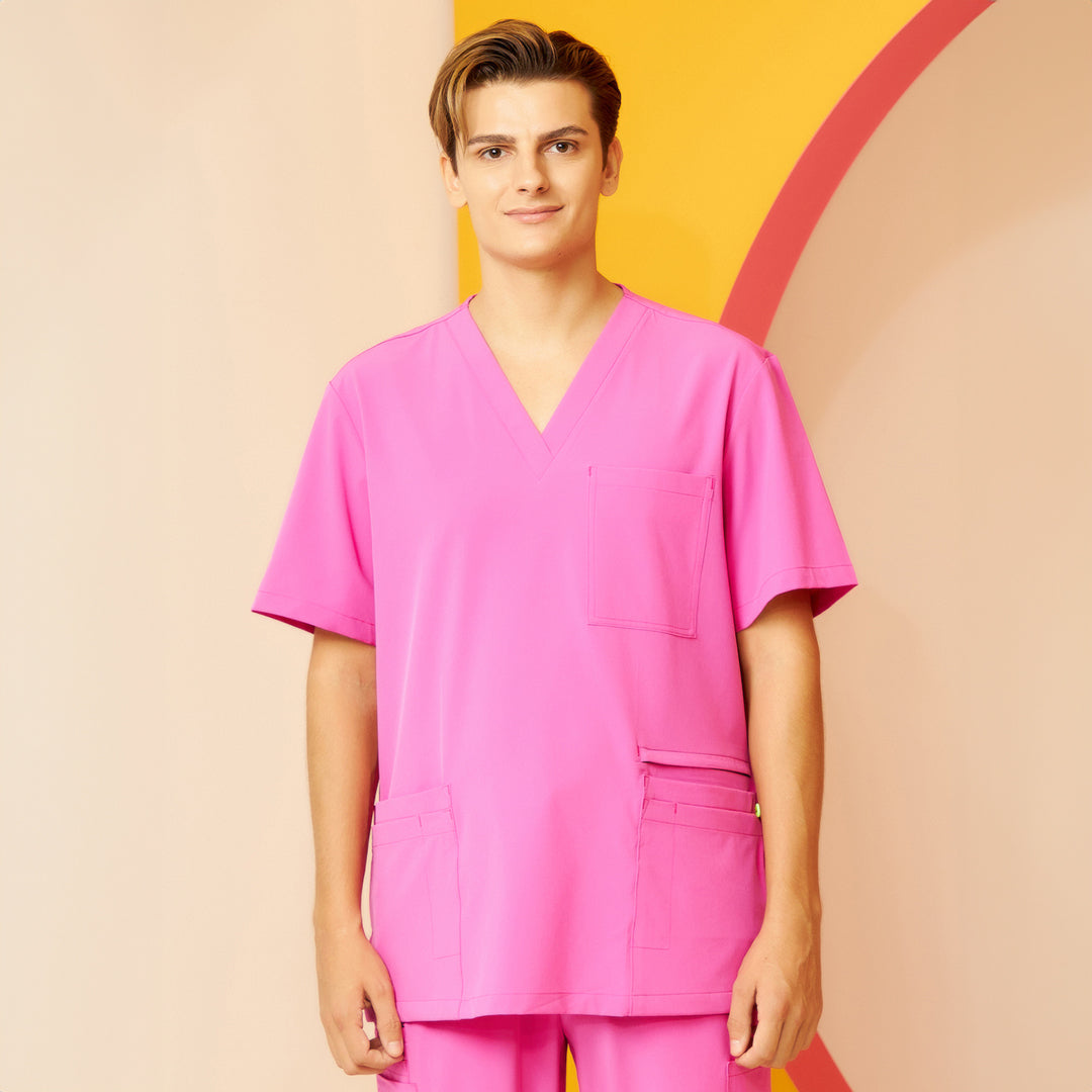 House of Uniforms The Charlie Scrub Top | Mens Scrubness Barbie