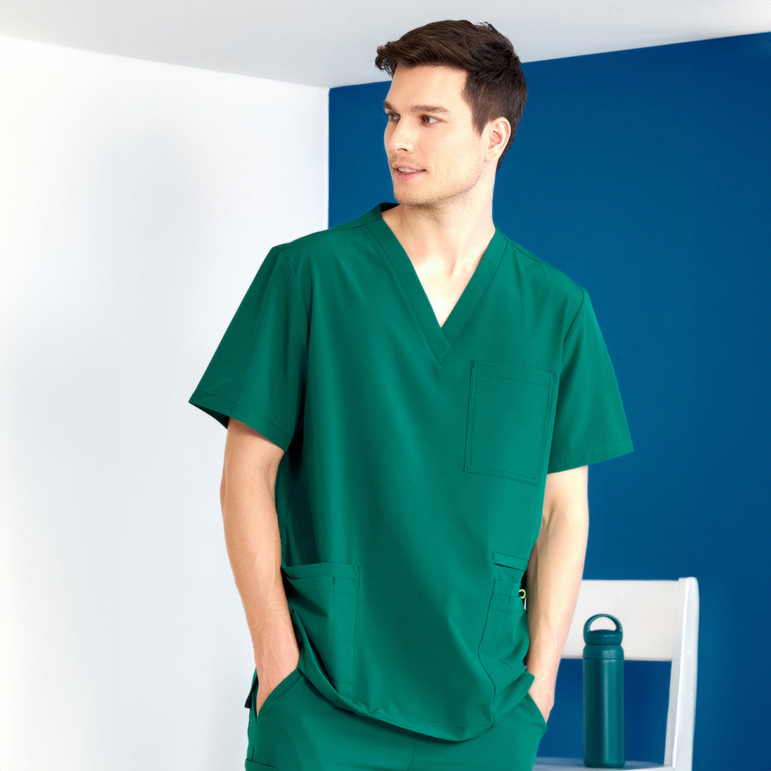 House of Uniforms The Charlie Scrub Top | Mens Scrubness Dollar Bill