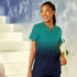 House of Uniforms The Ombre Scrub Top | Ladies Scrubness Ombre Sea Blue