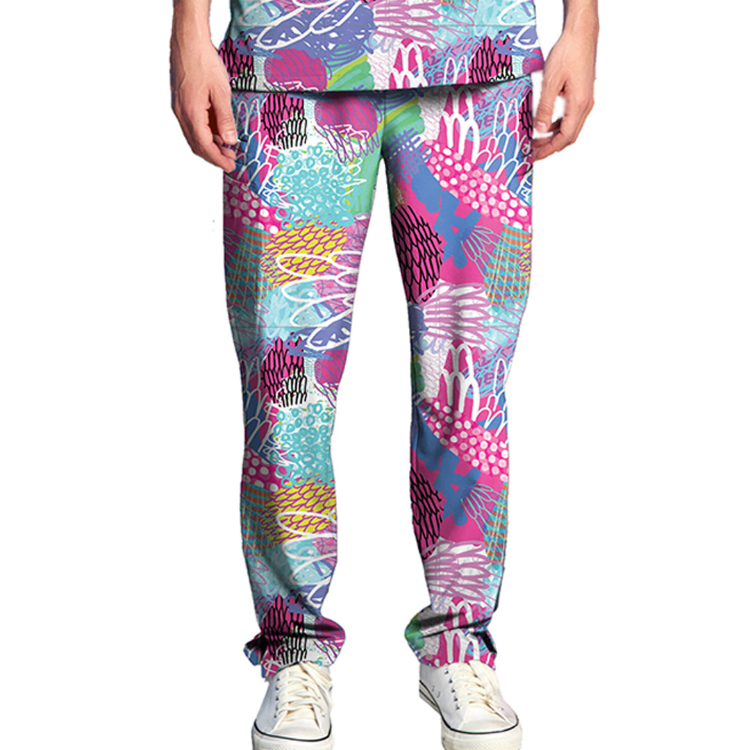 House of Uniforms The Scrubness Printed Scrub Pant | Adults Scrubness Gliding