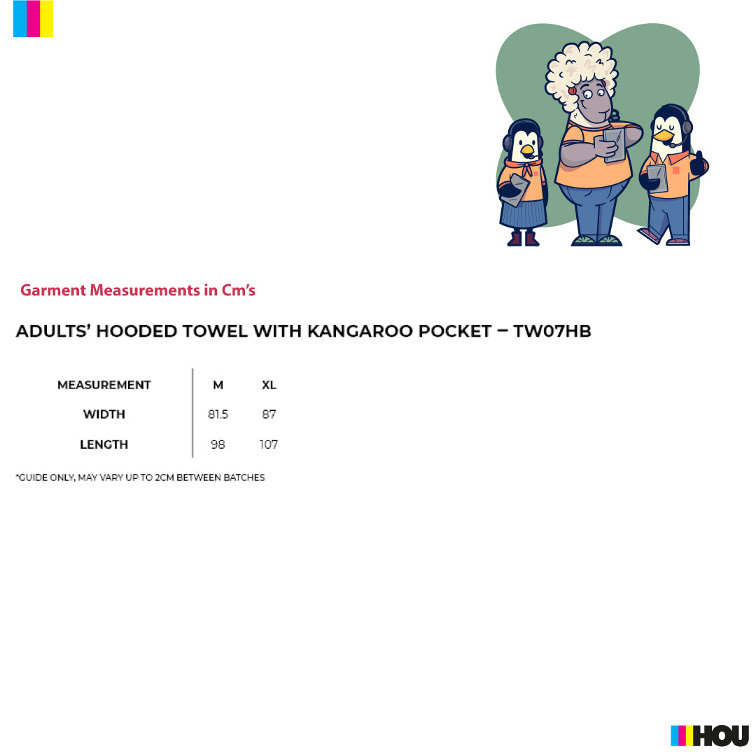 House of Uniforms The Hooded Towel | Adults Ramo