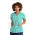 House of Uniforms The V Neck Printed Scrub Top | Ladies Maevn SURF