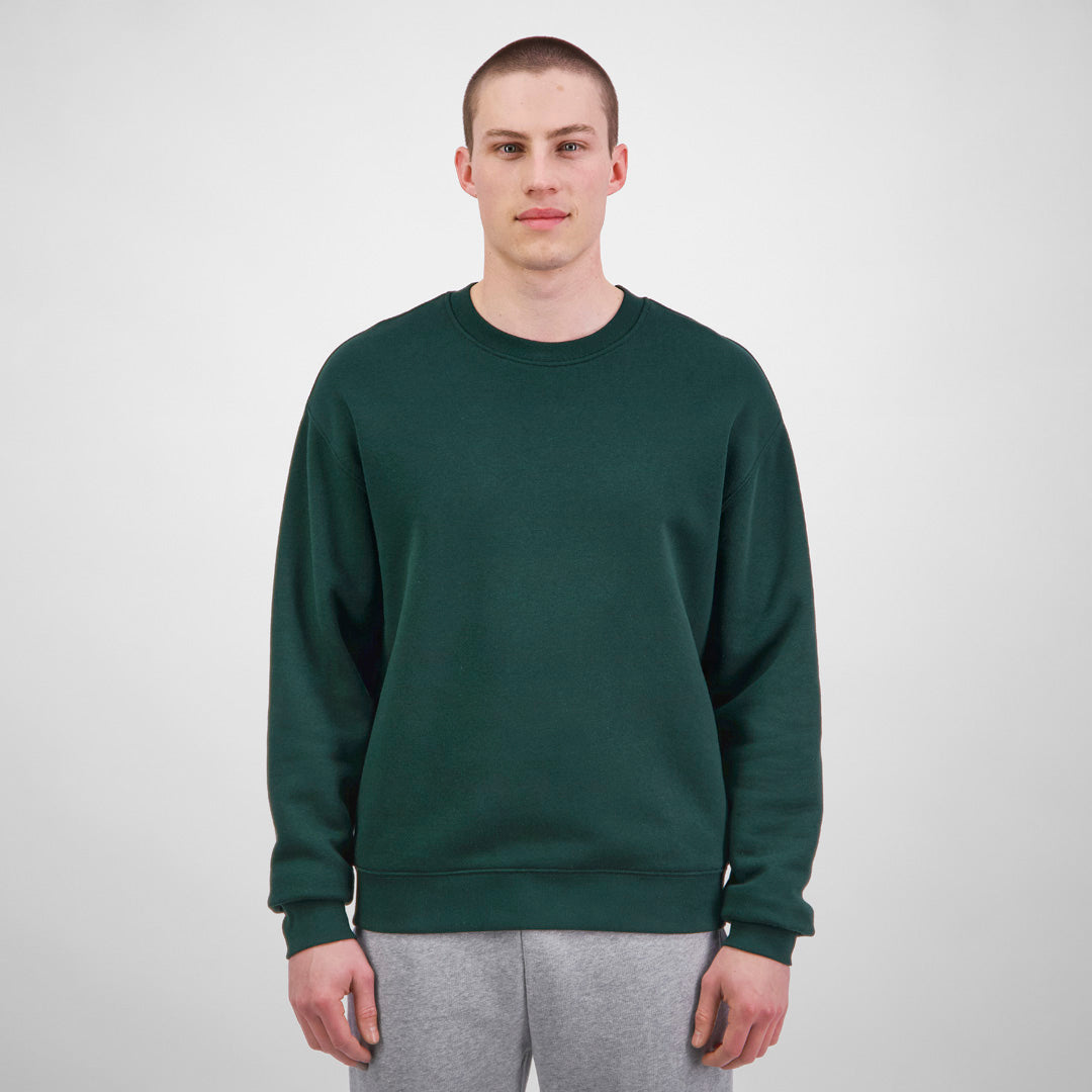 House of Uniforms The Everyday Crew Sweatshirt | Mens Goodmates Scarab Green