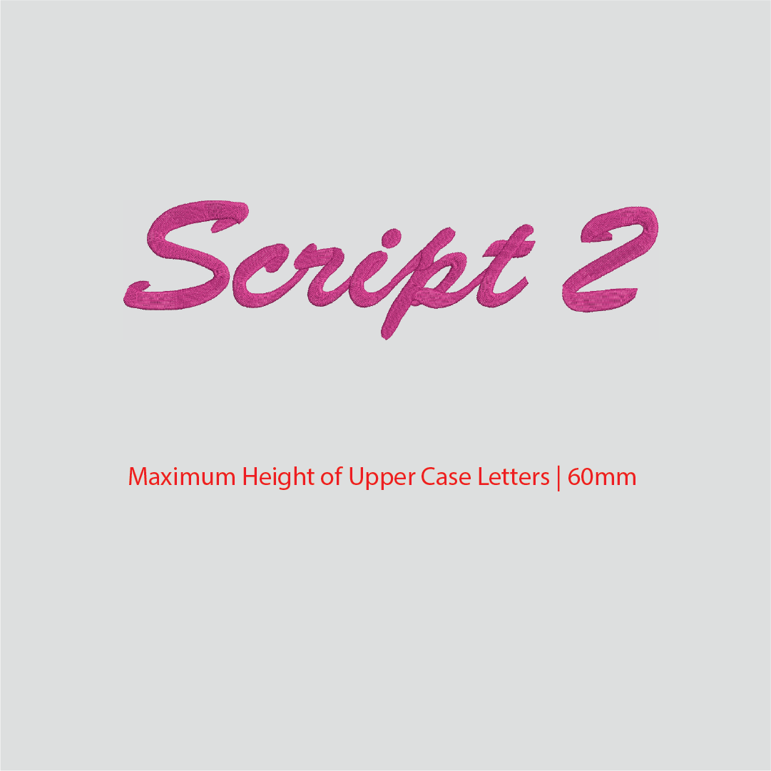 House of Uniforms Embroidery | Personal Names | Large House of Uniforms Script 2