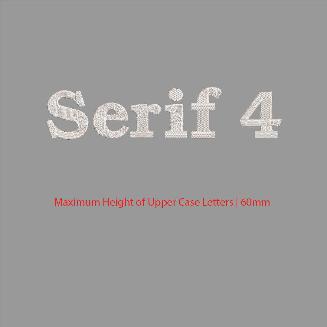 House of Uniforms Embroidery | Personal Names | Large House of Uniforms