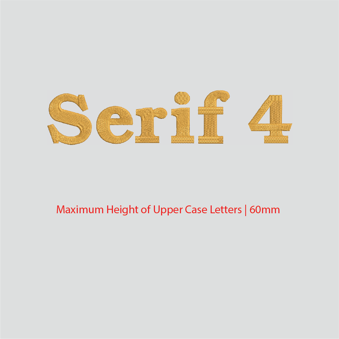 House of Uniforms Embroidery | Personal Names | Large House of Uniforms