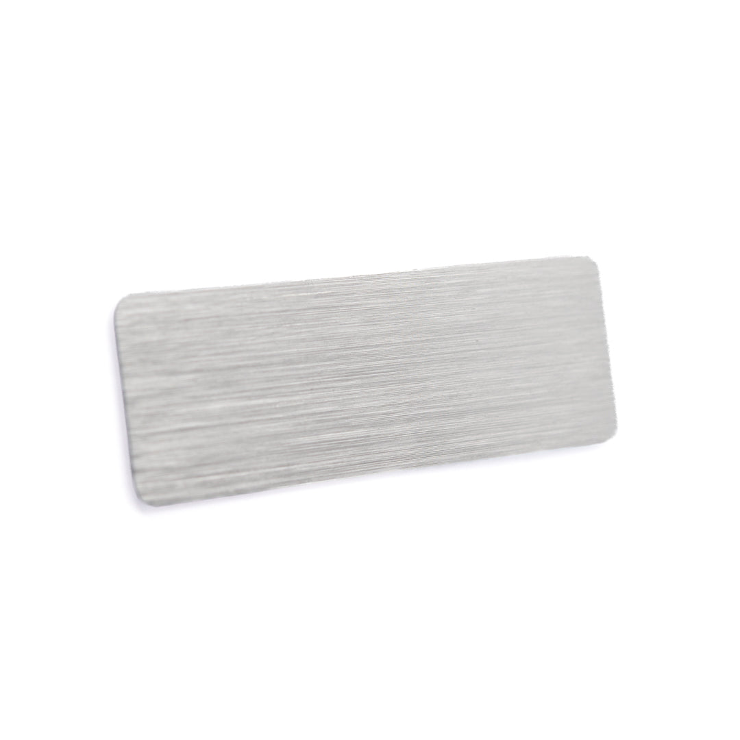 House of Uniforms The Aluminium Name Badge | Pin or Magnet Fitting House of Uniforms Silver