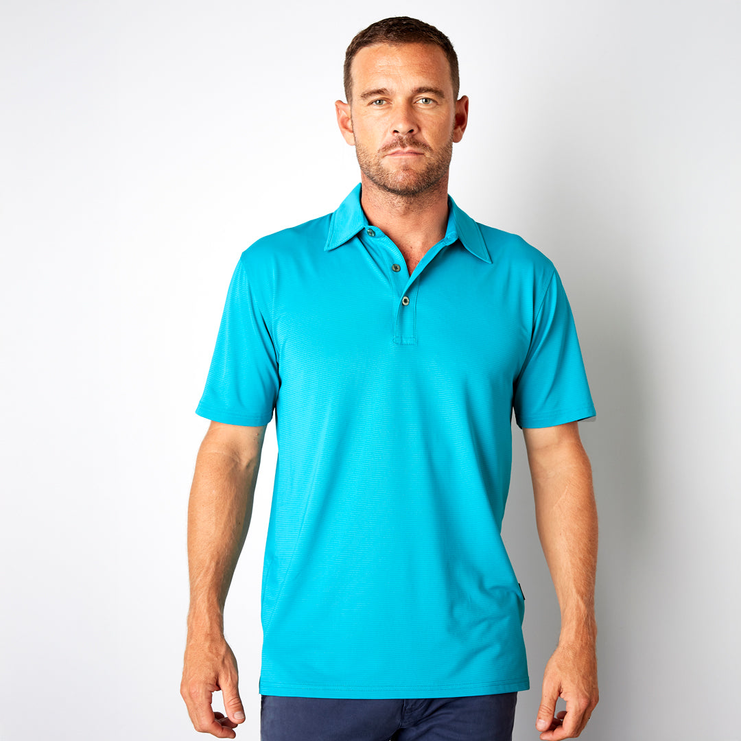 House of Uniforms The Silvertech Polo | Mens | Short Sleeve Stencil