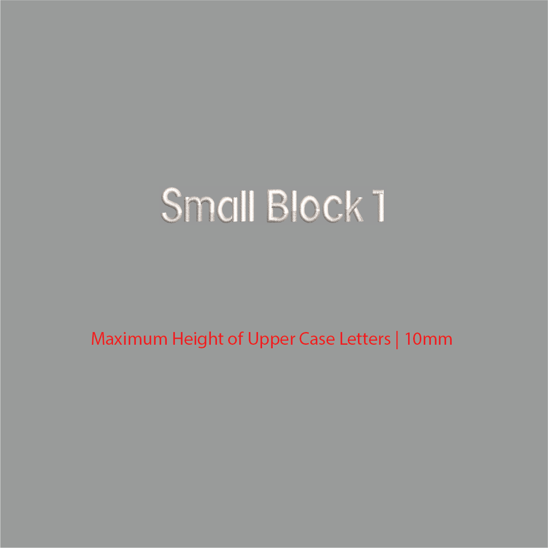 House of Uniforms Embroidery | Personal Names | Small House of Uniforms