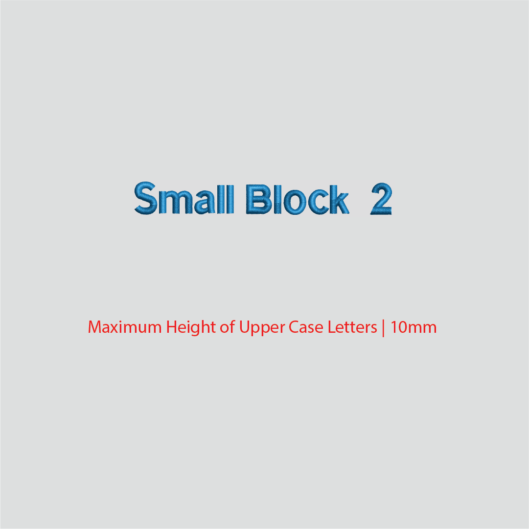 House of Uniforms Embroidery | Personal Names | Small House of Uniforms