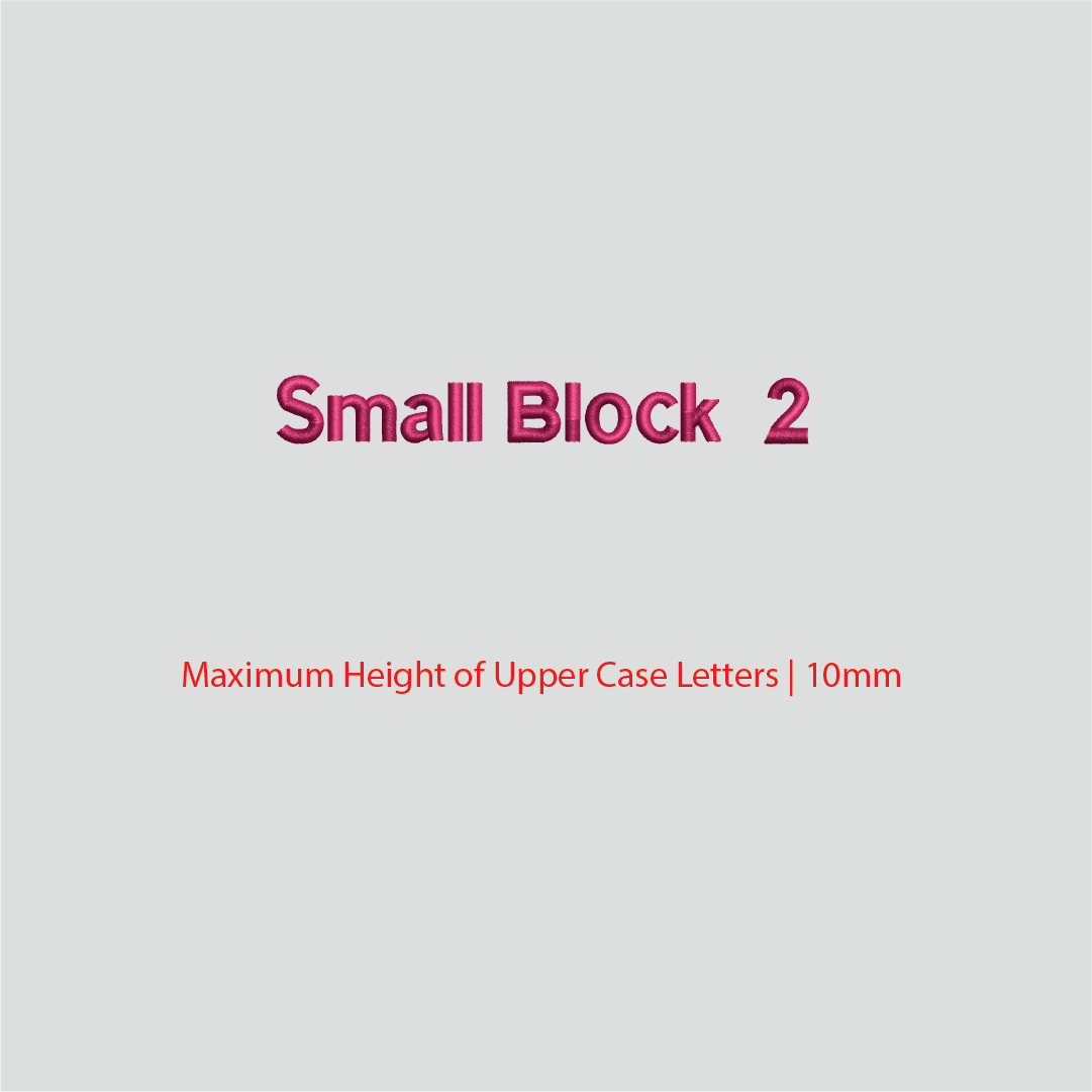 House of Uniforms Embroidery | Personal Names | Small House of Uniforms