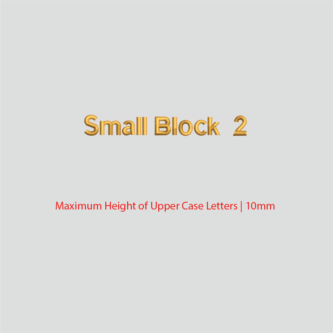 House of Uniforms Embroidery | Personal Names | Small House of Uniforms