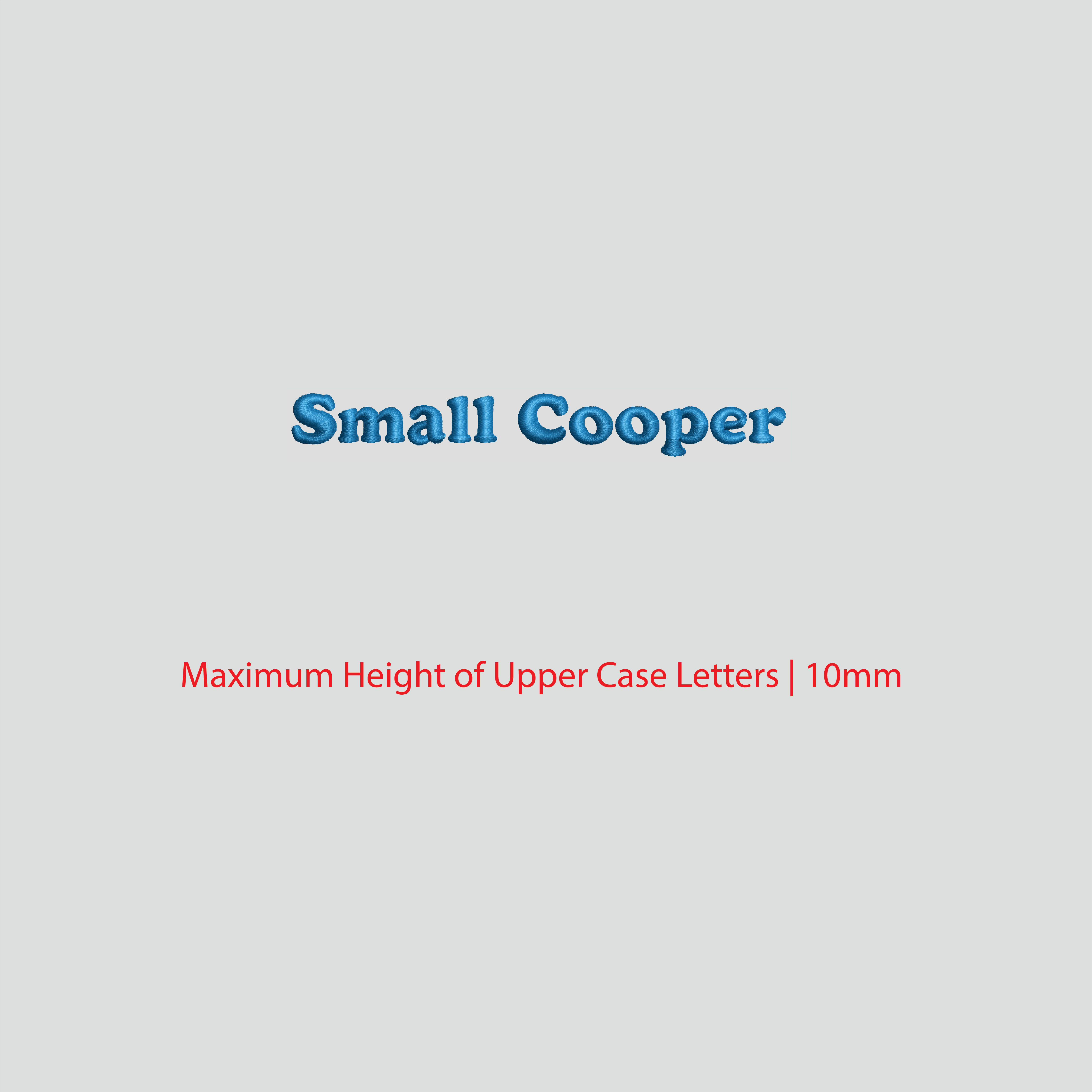 House of Uniforms Embroidery | Personal Names | Small House of Uniforms SM Cooper