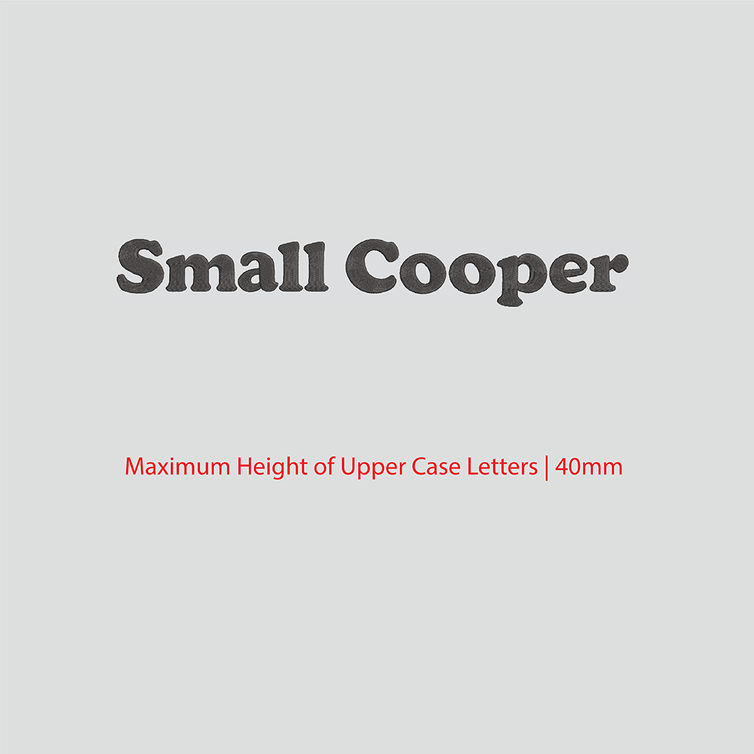 House of Uniforms Embroidery | Personal Names | Medium House of Uniforms SM Cooper