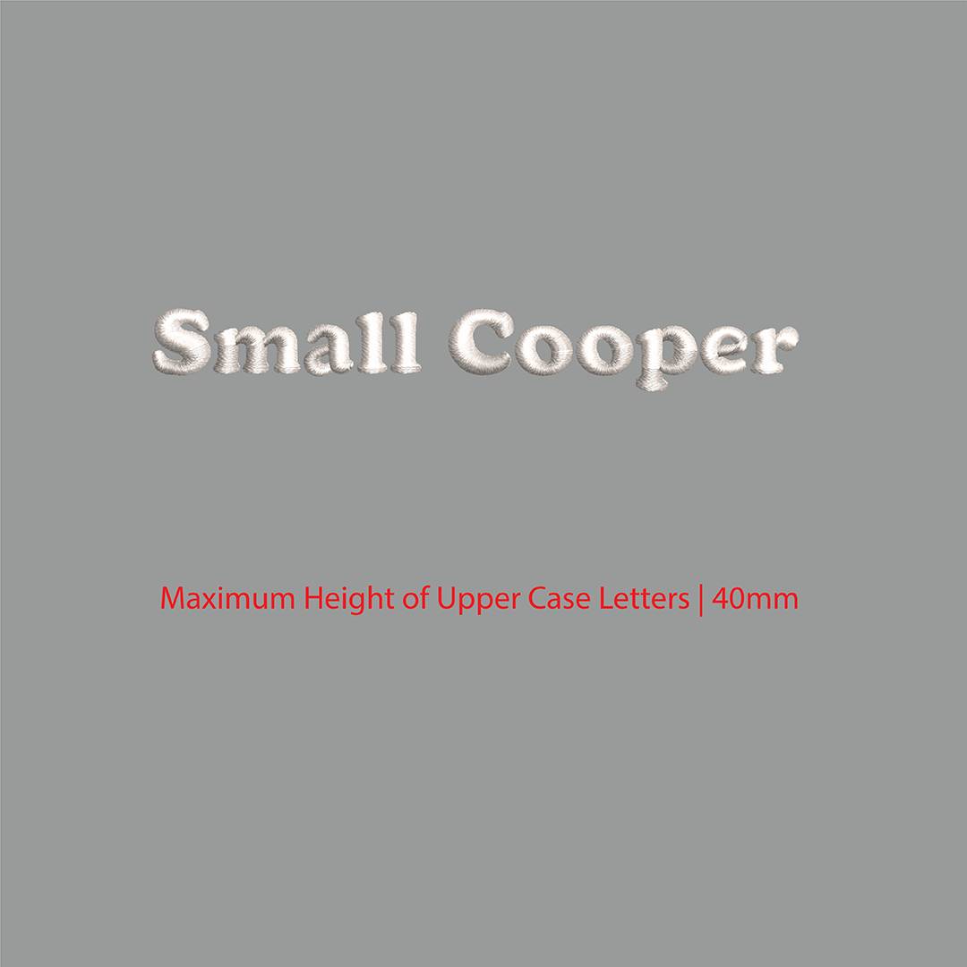 House of Uniforms Embroidery | Personal Names | Medium House of Uniforms SM Cooper