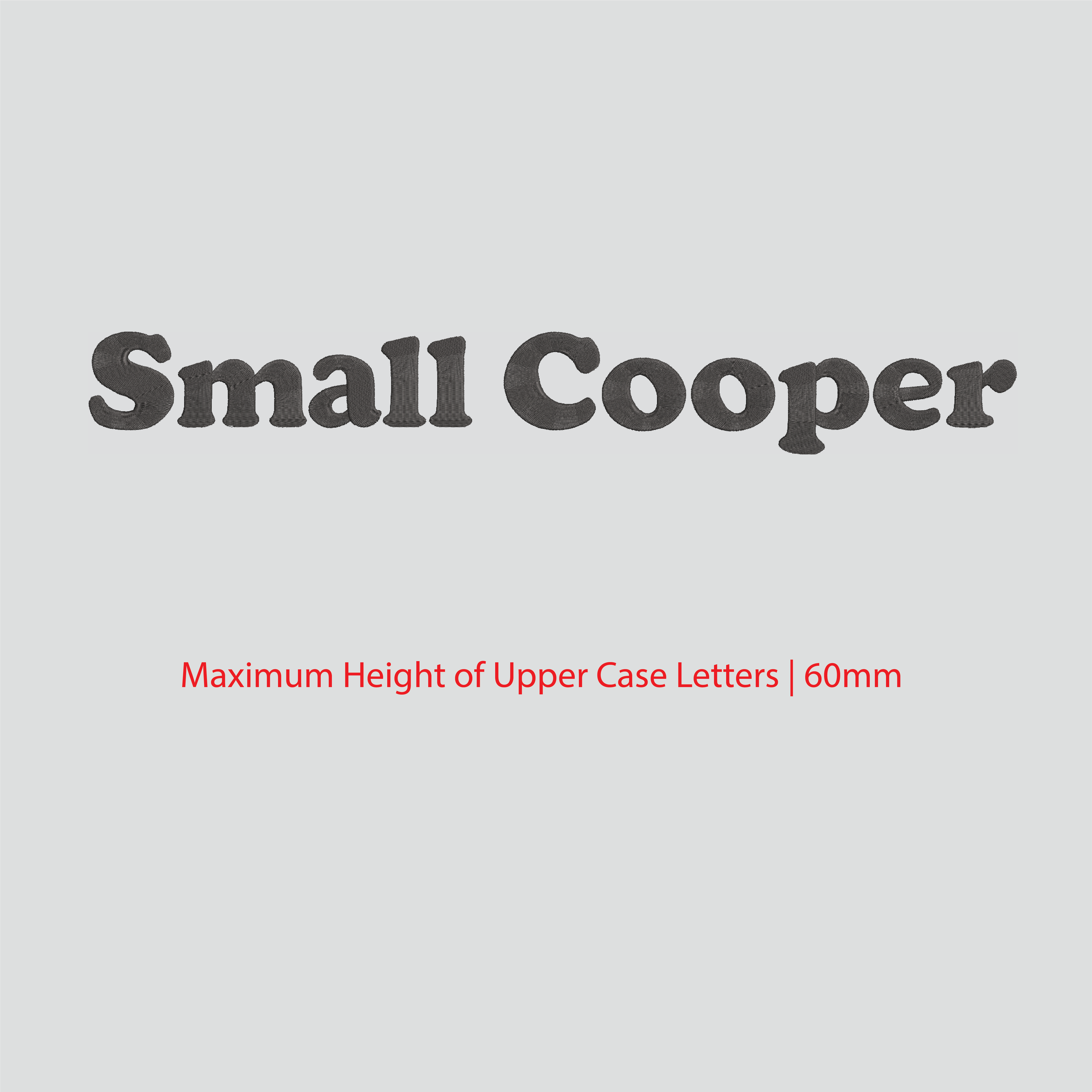 House of Uniforms Embroidery | Personal Names | Large House of Uniforms SM Cooper