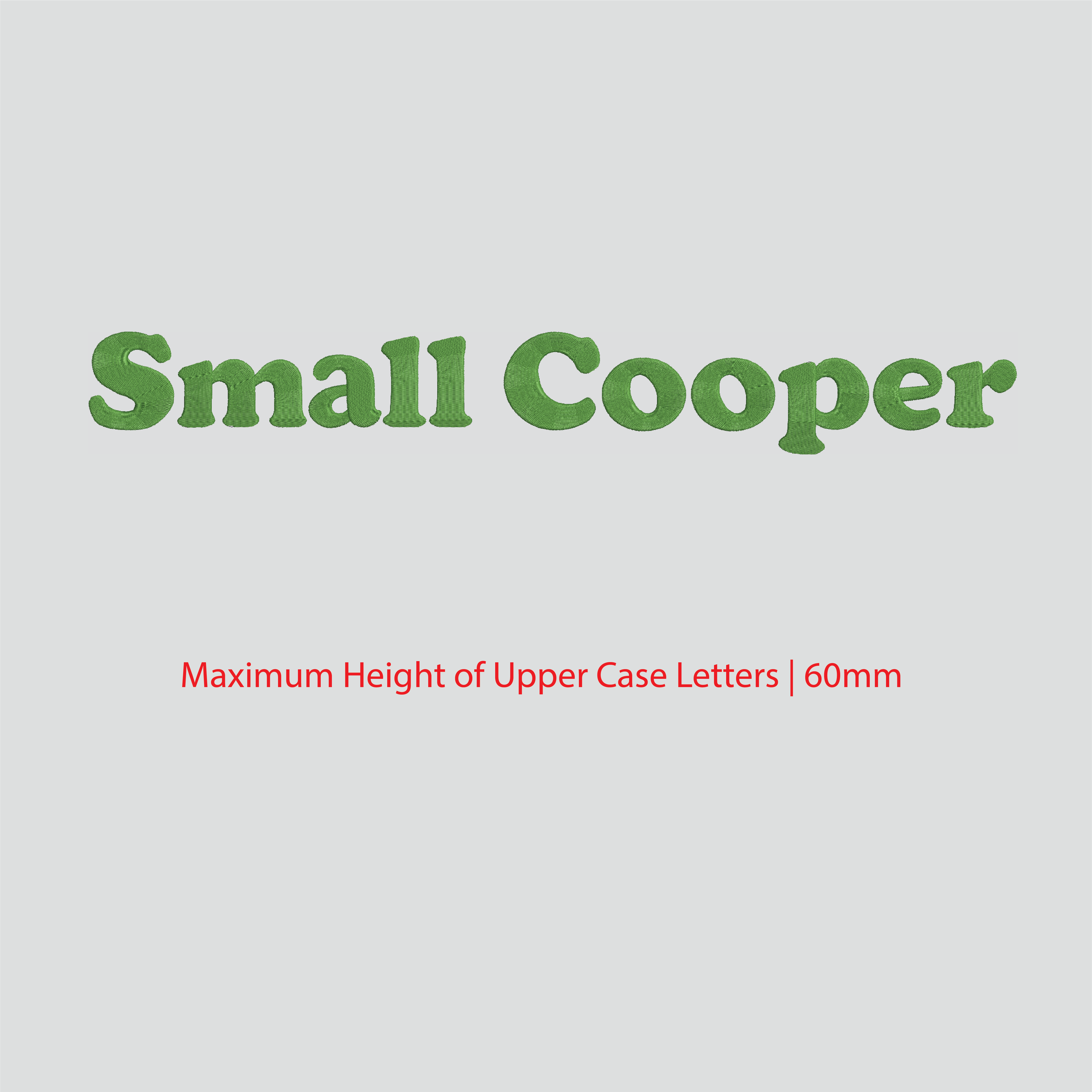 House of Uniforms Embroidery | Personal Names | Large House of Uniforms SM Cooper