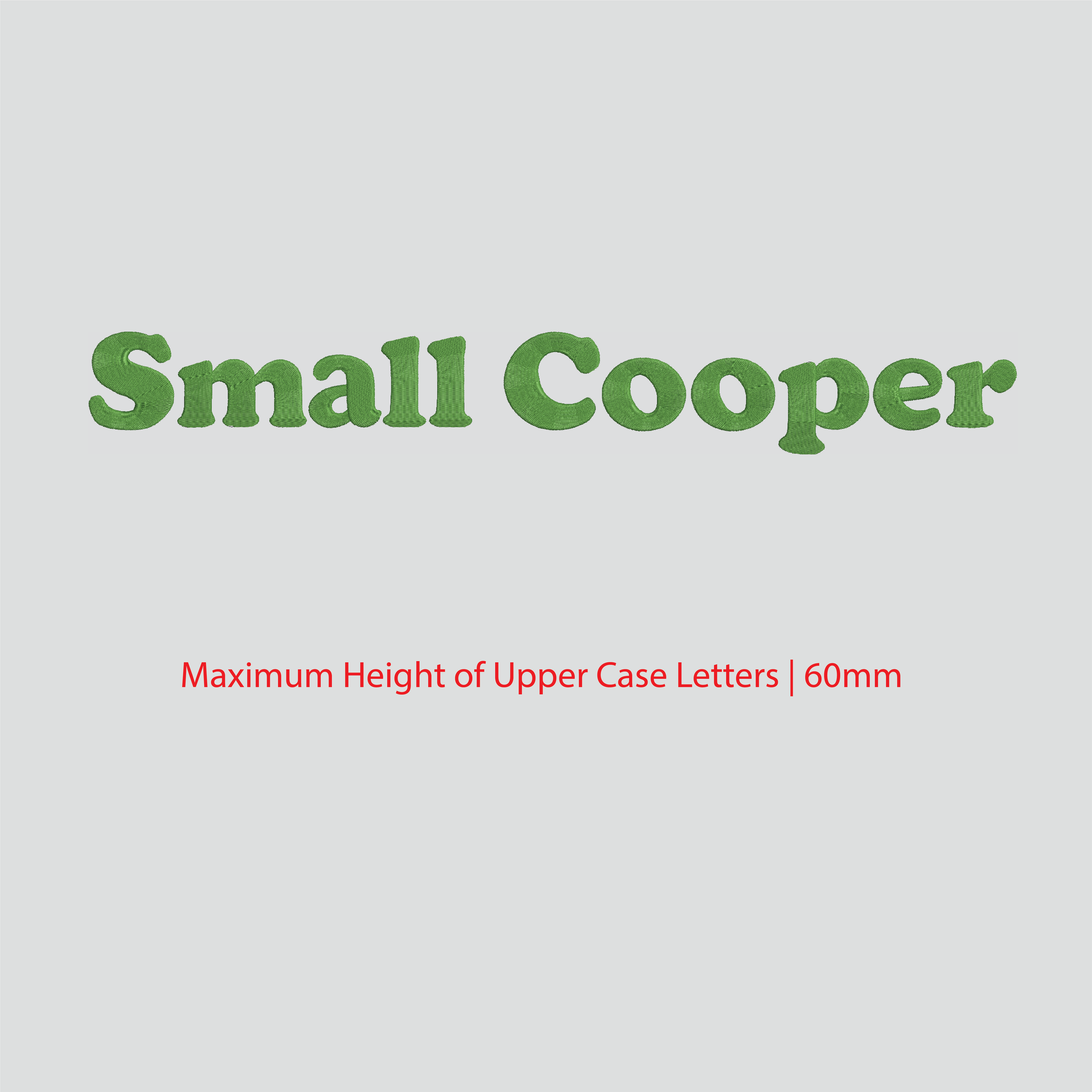 House of Uniforms Embroidery | Personal Names | Large House of Uniforms SM Cooper