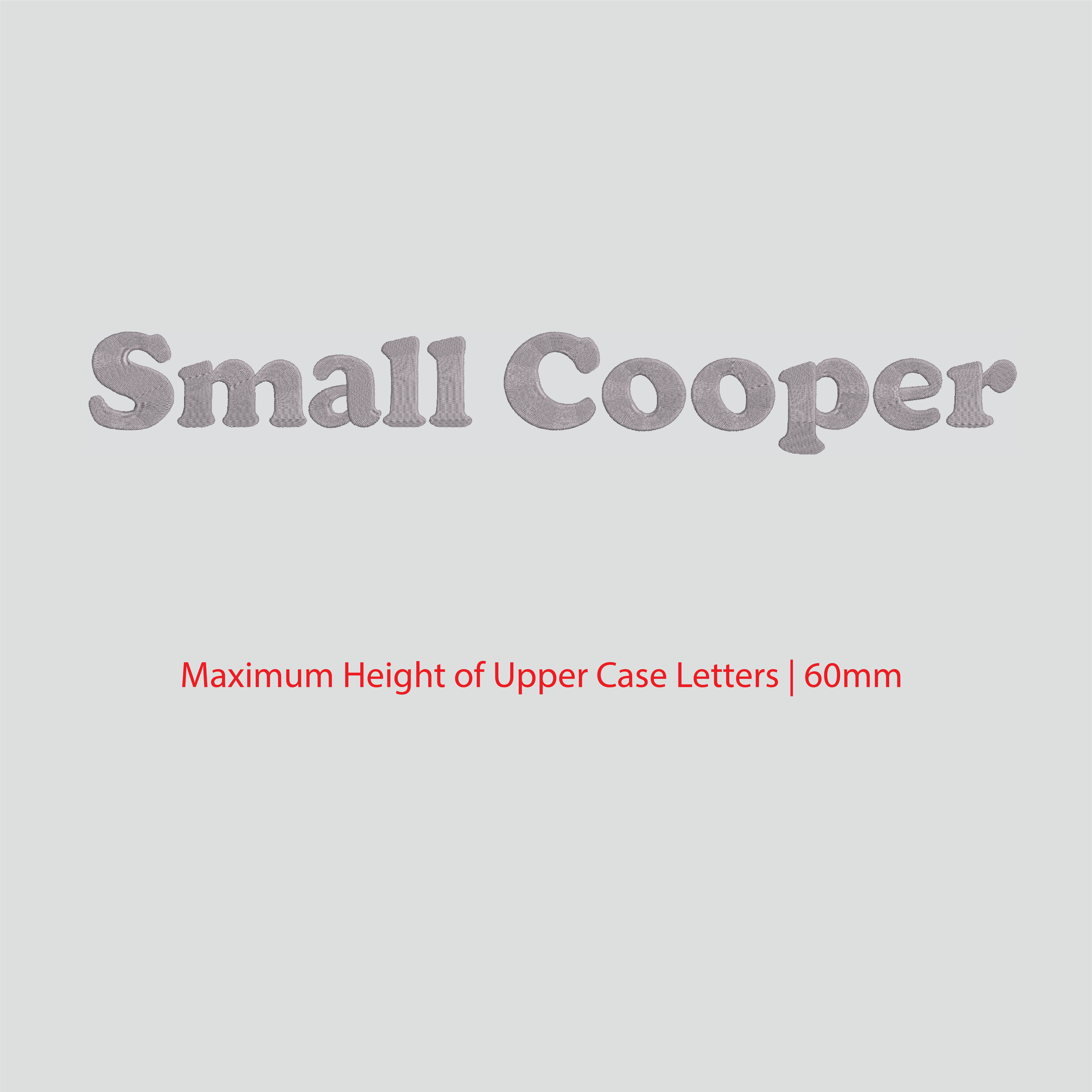 House of Uniforms Embroidery | Personal Names | Large House of Uniforms SM Cooper