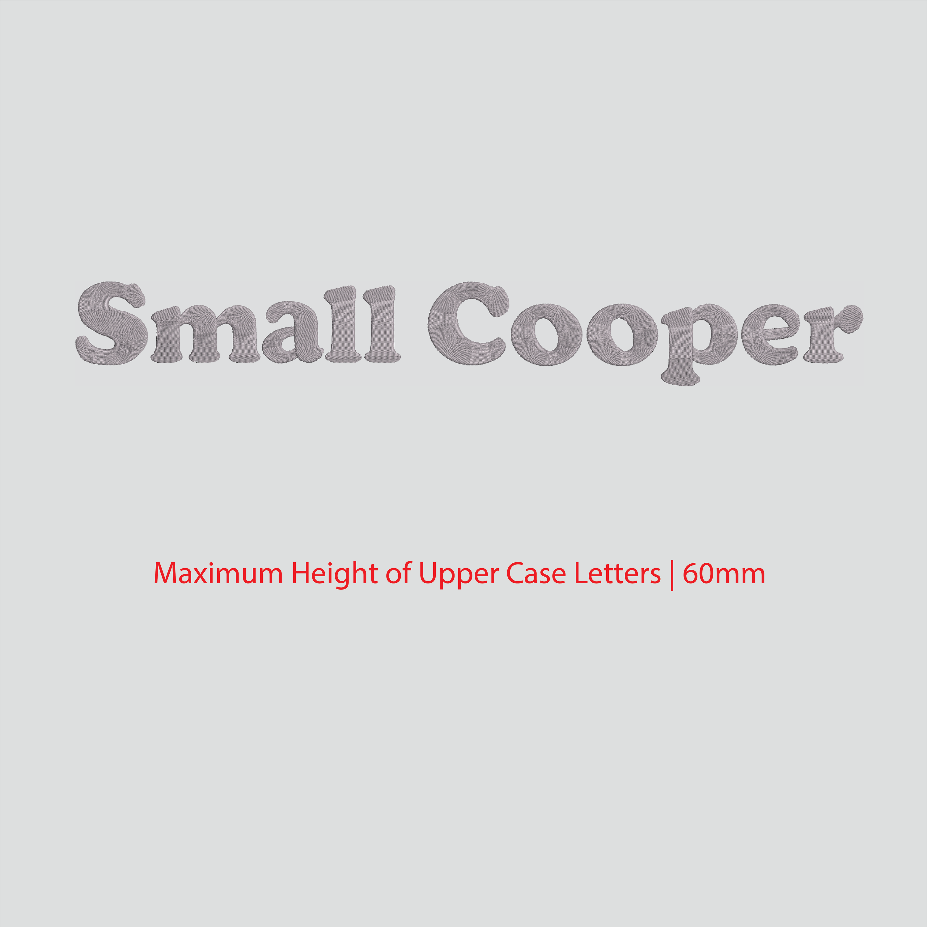 House of Uniforms Embroidery | Personal Names | Large House of Uniforms SM Cooper