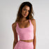 House of Uniforms The Square Neck Tank | Ladies Active Basics Pink