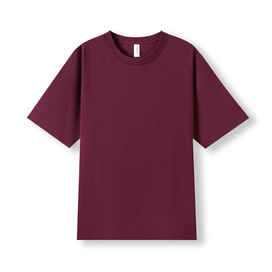 House of Uniforms The Oversized Easy Fit Tee | Adults Ramo Burgundy