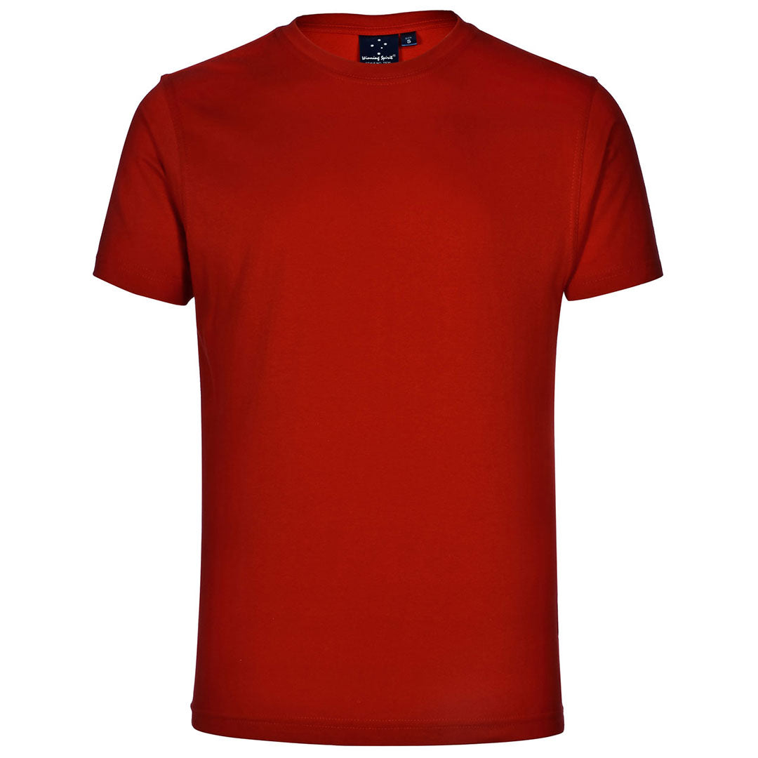 House of Uniforms The Crew Neck Budget Tee | Adults Winning Spirit Red