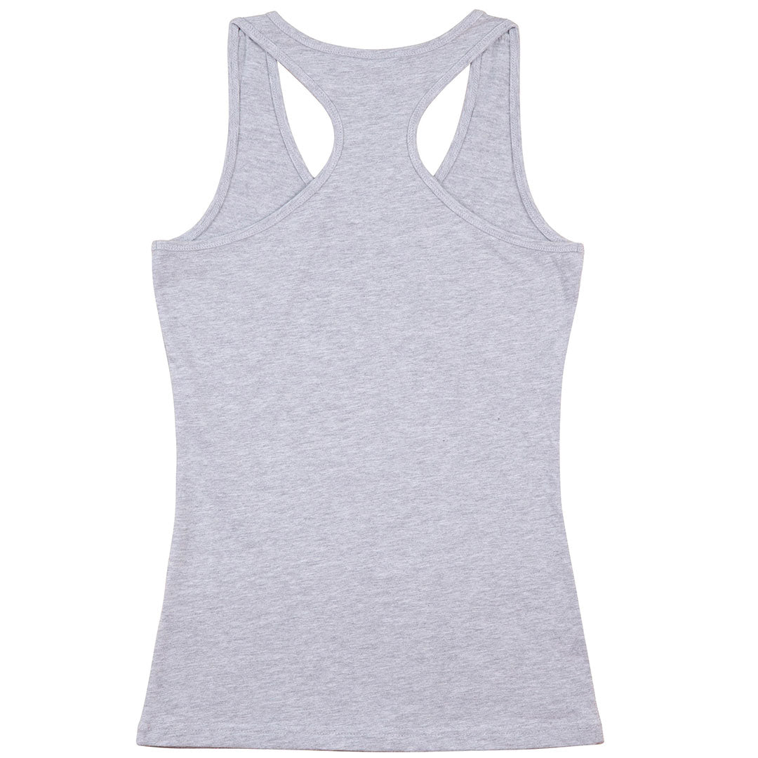 House of Uniforms The Racerback Fitted Cotton Stretch Singlet | Ladies Winning Spirit 