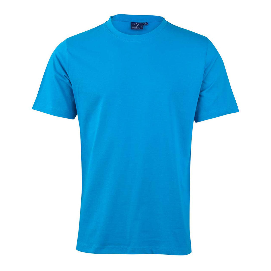 House of Uniforms The Savvy Tee | Brights | Mens Winning Spirit Cyan