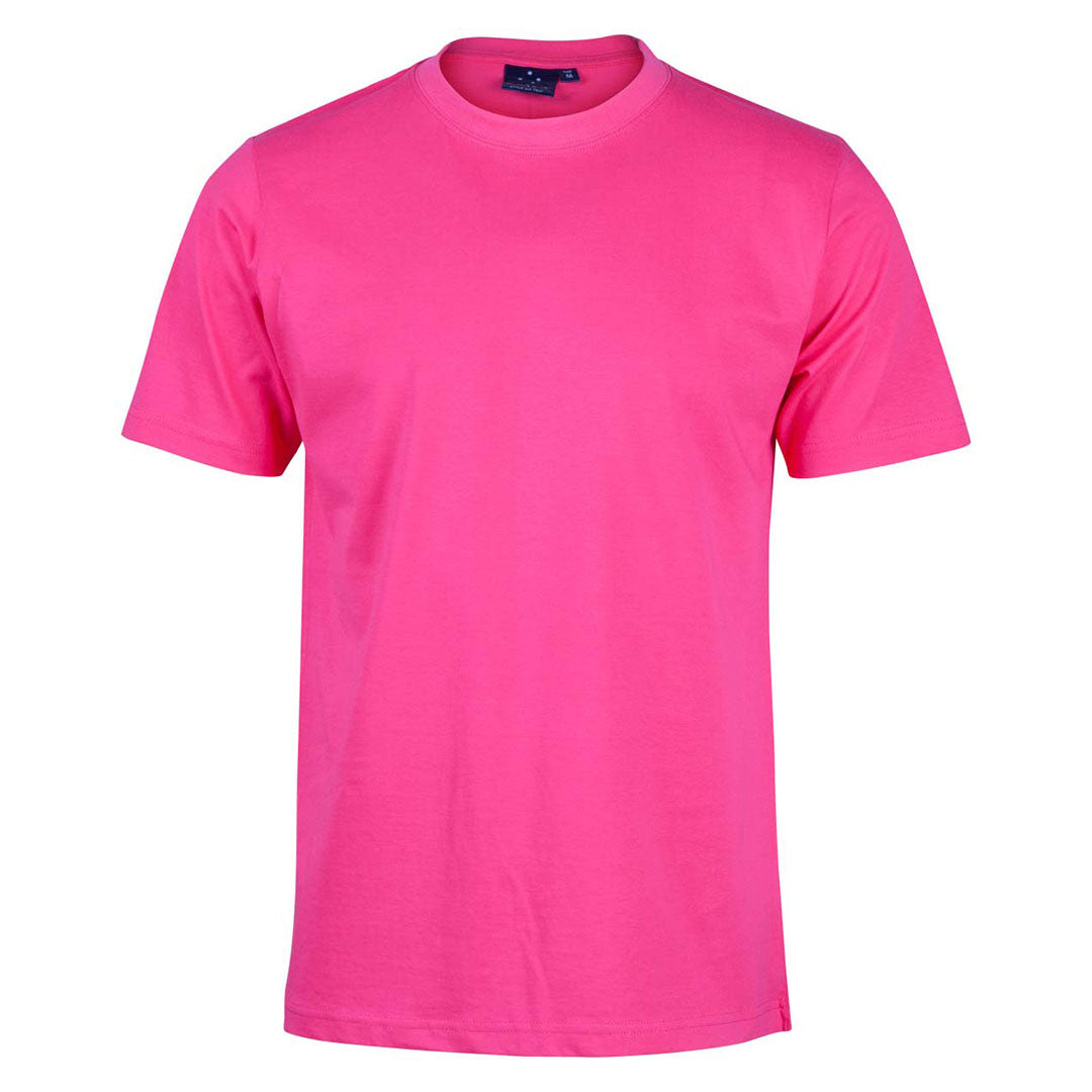 House of Uniforms The Savvy Tee | Brights | Mens Winning Spirit Fuchsia