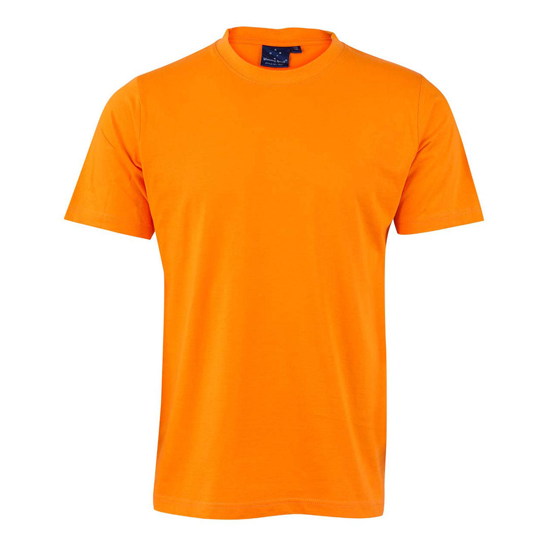 House of Uniforms The Savvy Tee | Brights | Mens Winning Spirit Fluoro Orange