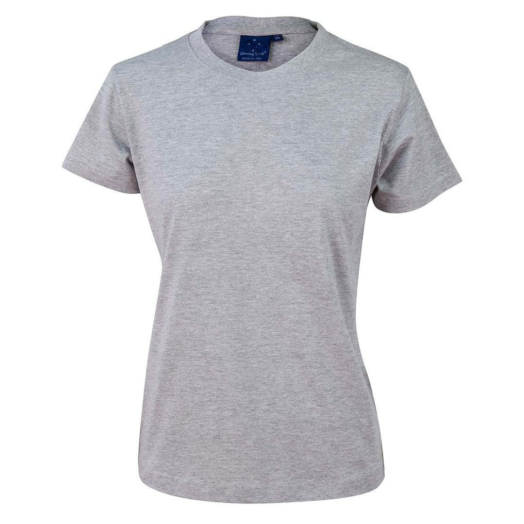 House of Uniforms The Savvy Tee | Basics | Ladies Winning Spirit Grey Marle