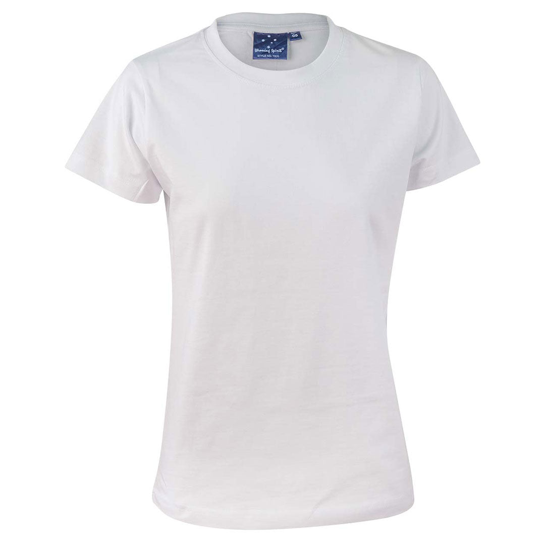 House of Uniforms The Savvy Tee | Basics | Ladies Winning Spirit White
