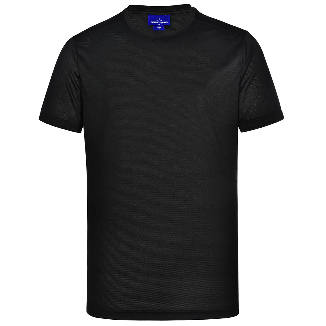 House of Uniforms The Ultra Light Tee | Mens Winning Spirit Black