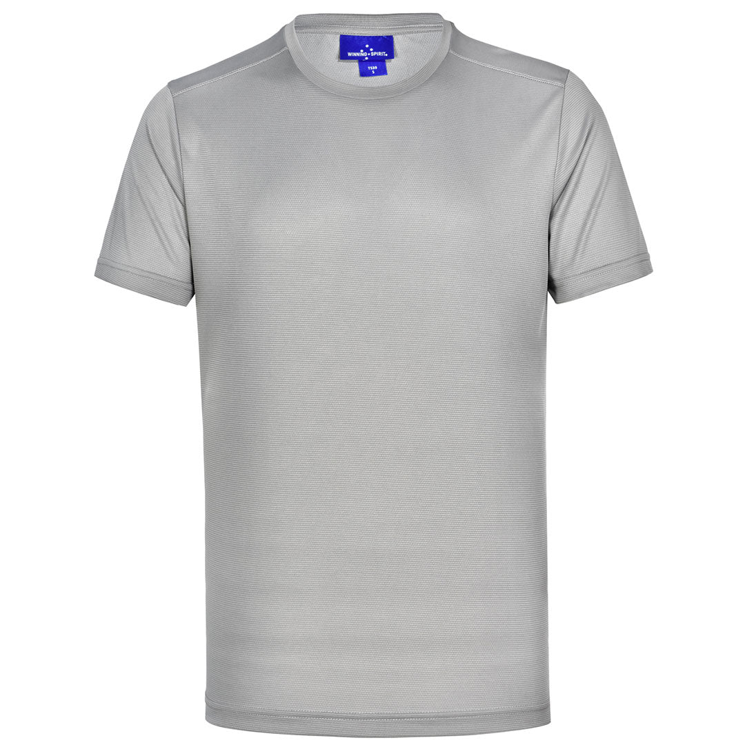 House of Uniforms The Ultra Light Tee | Mens Winning Spirit Silver
